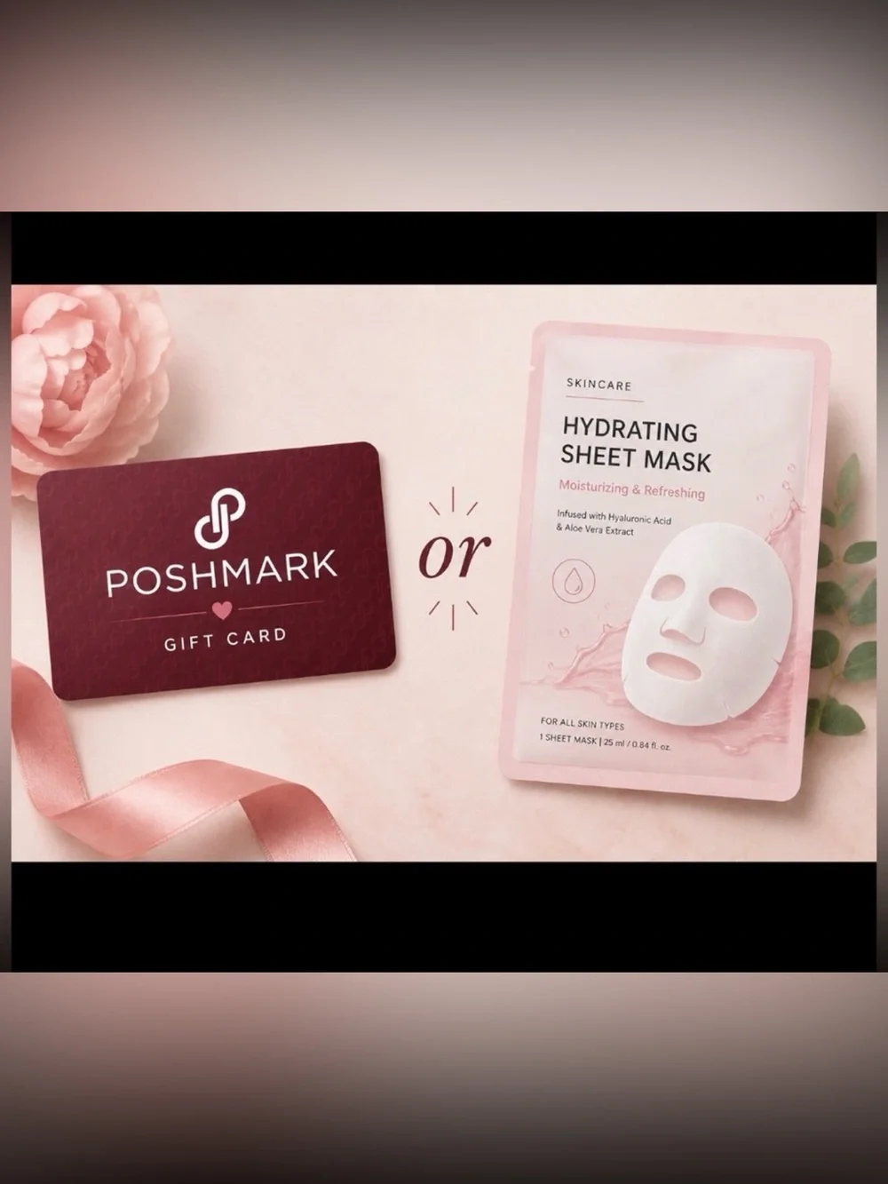 $25.00 poshmark gift card Or Random Mask Winner must be present to choose gift - Picture 2 of 2